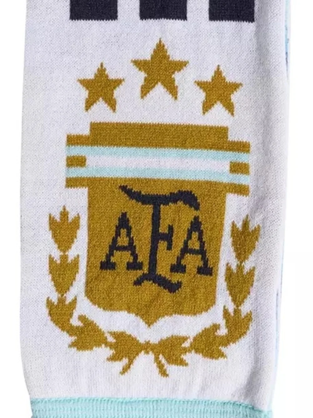 Men's White & Gold AFA Crest Scarf - Athletic Style
